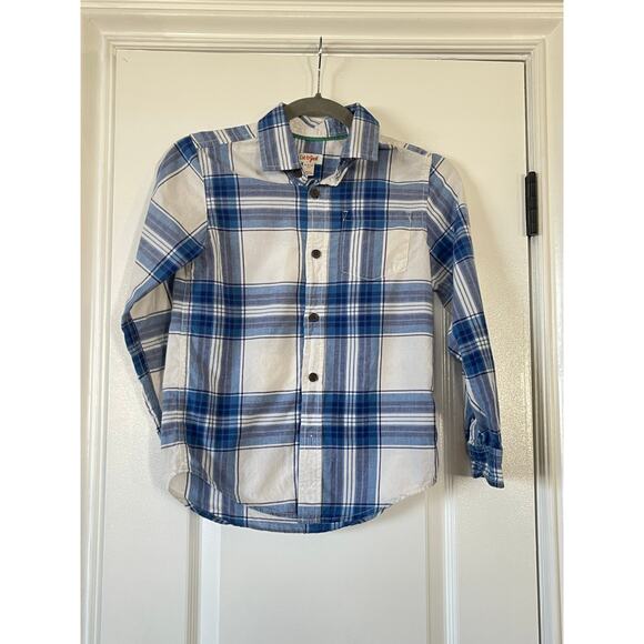 Boys Lot of 2 Cat & Jack Buttons Down Shirt Size Medium 8/10 - Picture 2 of 7